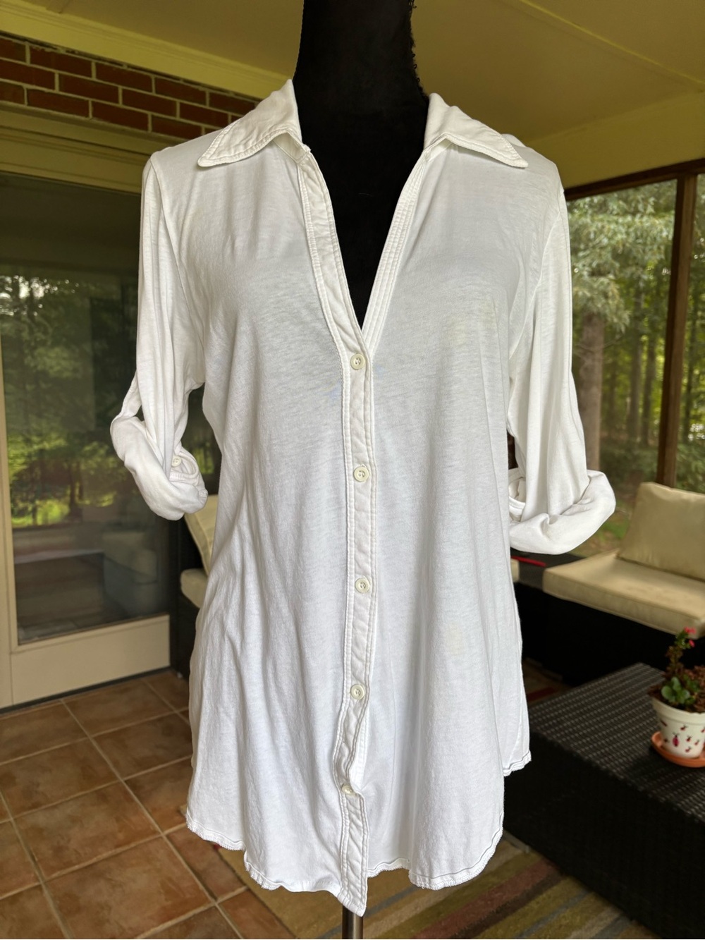 Alternative button up tee shirt